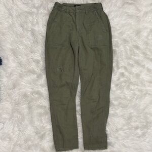 Topshop Women’s Cargo Pants in Khaki Green